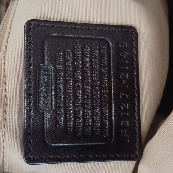 Coach Dark Brown/Beige Signature Canvas and Leather Legacy Hobo - Picture 16 of 16